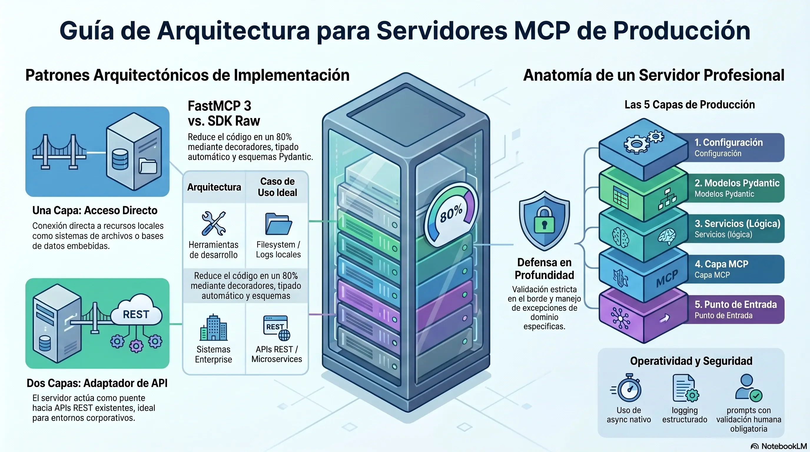 Construye Dos Servidores MCP de Producción con FastMCP 3: Una Capa y Dos Capas con Código Real